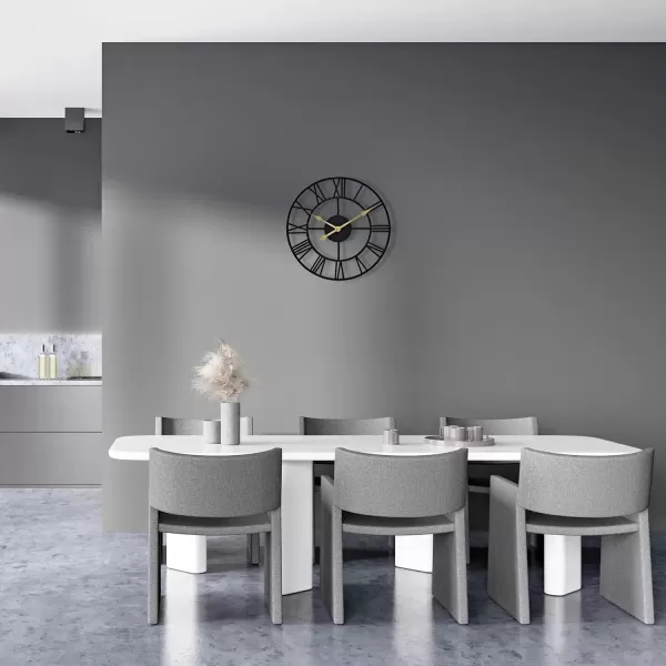 imageSorbus Large Wall Clock for Living Room Decor  24 inch Big Wall Clock Decorative  Battery Operated  Roman Numeral Analog Large Clock for Bedroom Room Home Kitchen Office Wall Decor WhiteBlack