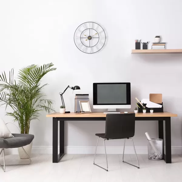 imageSorbus Large Wall Clock for Living Room Decor  24 inch Big Wall Clock Decorative  Battery Operated  Roman Numeral Analog Large Clock for Bedroom Room Home Kitchen Office Wall Decor WhiteWhite