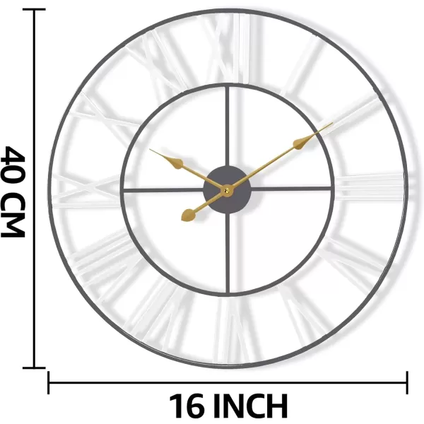 imageSorbus Large Wall Clock for Living Room Decor  24 inch Big Wall Clock Decorative  Battery Operated  Roman Numeral Analog Large Clock for Bedroom Room Home Kitchen Office Wall Decor WhiteWhite