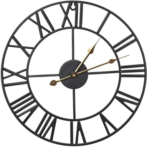 imageSorbus Large Wall Clock for Living Room Decor  24 inch Big Wall Clock Decorative  Battery Operated  Roman Numeral Analog Large Clock for Bedroom Room Home Kitchen Office Wall Decor WhiteBlack