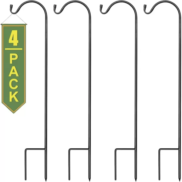 imageSorbus Shepherds Hooks for Outdoor  Set of 6 Extendable Garden Planter Stakes for Bird Feeders Outdoor Dcor Plants Lights Lanterns Flower Baskets and More Heavy Duty  Up to 65 Lbs 6 Pack4 Pack