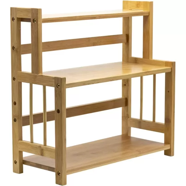 imageSorbus Spice Rack Bamboo Countertop Storage 3Tier MultiPurpose Organizer Shelf for Kitchen Bathroom Bedroom 3Tier