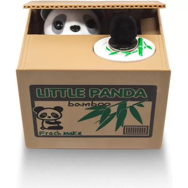imageMatney Stealing Coin Panda Box Piggy Bank  Panda Bear  Electronic Money Bank Saving Box Toy ATM Bank  Great Gift Idea for Kids  Useless Box  PandaPanda