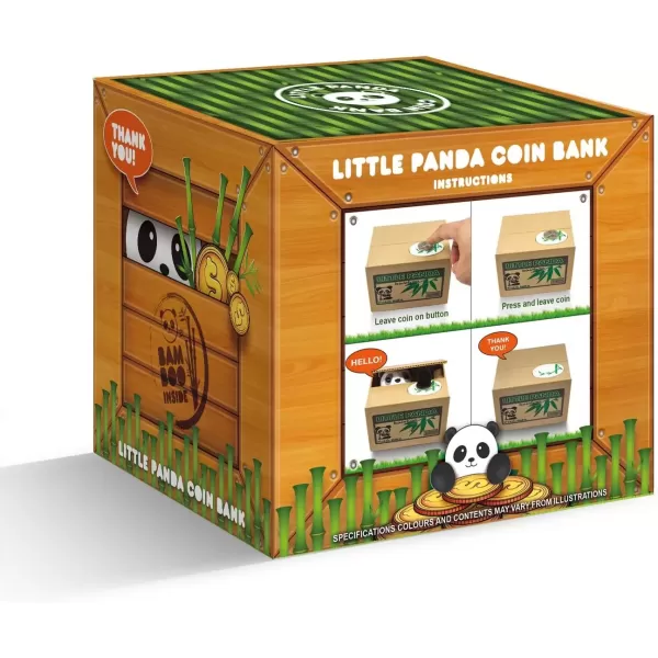 imageMatney Stealing Coin Panda Box Piggy Bank  Panda Bear  Electronic Money Bank Saving Box Toy ATM Bank  Great Gift Idea for Kids  Useless Box  PandaPanda