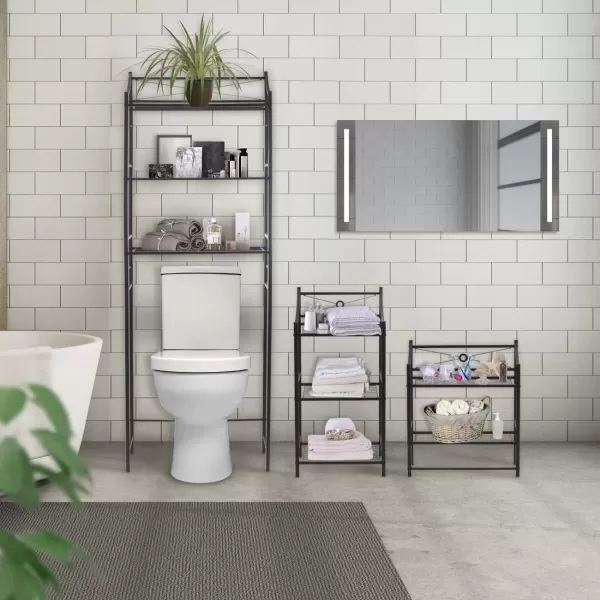 imageSorbus Bathroom Storage Shelf 3Tier Freestanding Toilet Storage Shelves  Display Bath Essentials Planters Books 3Tier3Tier Shelf