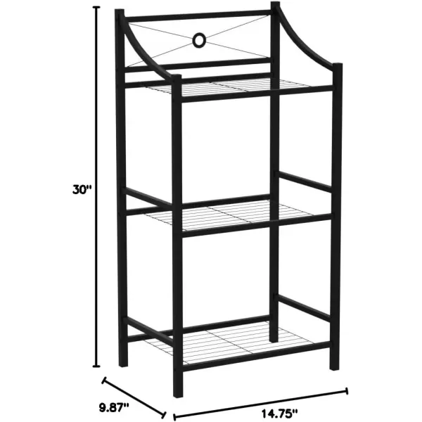 imageSorbus Bathroom Storage Shelf 3Tier Freestanding Toilet Storage Shelves  Display Bath Essentials Planters Books 3Tier3Tier Shelf