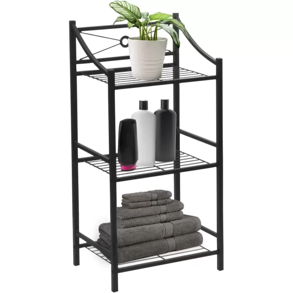 imageSorbus Bathroom Storage Shelf 3Tier Freestanding Toilet Storage Shelves  Display Bath Essentials Planters Books 3Tier3Tier Shelf