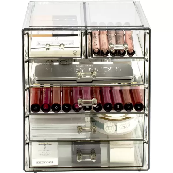 imageSorbus Cosmetics Makeup and Jewelry Big Storage Case Display  Stylish Vanity Bathroom CaseBlack Jewel
