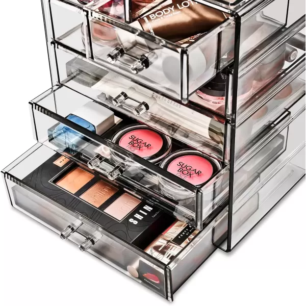 imageSorbus Cosmetics Makeup and Jewelry Big Storage Case Display  Stylish Vanity Bathroom CaseBlack Jewel