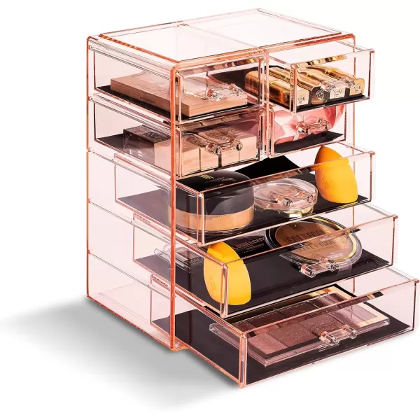 imageSorbus Cosmetics Makeup and Jewelry Big Storage Case Display  Stylish Vanity Bathroom CasePink