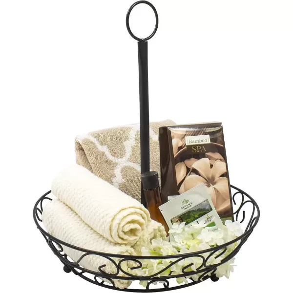imageSorbus Fruit Basket for Kitchen  2Tier Countertop Fruit Holder ampamp Decorative Bowl Stand  Perfect for Fruit Vegetables Produce ampamp SnacksBlack