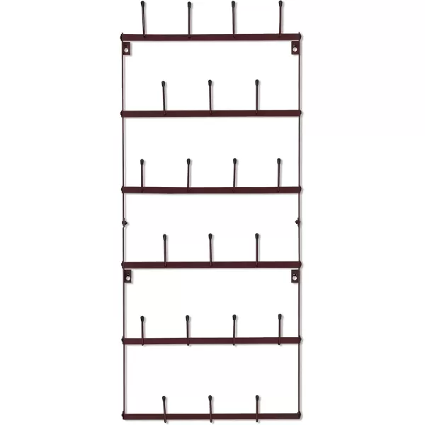 imageSorbus Mug Rack for Wall  Large Rustic Coffee Mug Holder Wall Mount with 27 Hooks Coffee Cup Display Rack 6Tier Metal Mug Organizer for Home Kitchen ampamp Bar Coffee Station Dining RoomBrown
