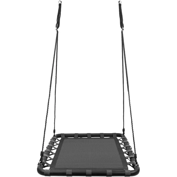 imageSorbus Outdoor Platform Swing for Kids  Rectangular Mat Swing for Tree Swing Set Playground  Accessories Included 40 x 30 Rectangle Black