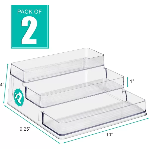 imageSorbus Premium 3Tier Spice Rack Organizer  Acrylic Spice Organization for Cabinet Multipurpose Shelf  Durable Spice Organizer for Kitchen Pantry Room Office ampamp Countertop  2 Pack