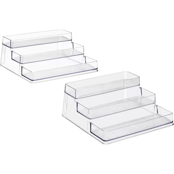 imageSorbus Premium 3Tier Spice Rack Organizer  Acrylic Spice Organization for Cabinet Multipurpose Shelf  Durable Spice Organizer for Kitchen Pantry Room Office ampamp Countertop  2 Pack