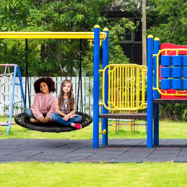 imageSorbus Saucer Tree Swing  Kids Outdoor Disc Round Swing  24quot Heavy Duty 220lbs Seat  Easy Install Flying Saucer Web Circle Swing  Perfect for Gift Playground Backyard IndoorOutdoor Tire Swing40