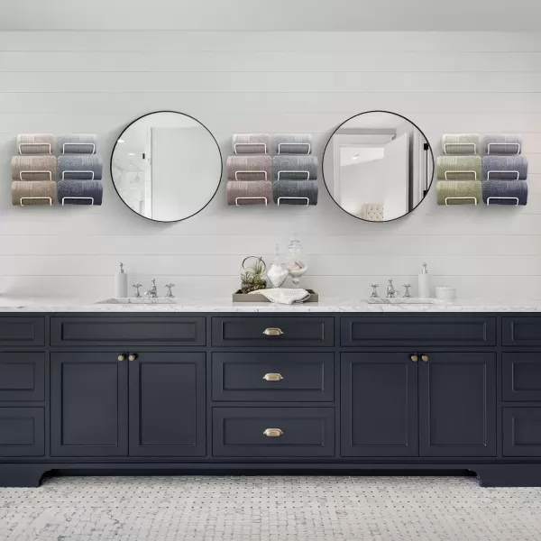 imageSorbus Towel Holder for Bathroom Wall  12 Level Wall Mounted Towel Rack Shelves for Rolled Bath Towels Washcloths Linen  Hanging Towel Racks for Bathroom Spa Salon Towel Storage OrganizerWhite