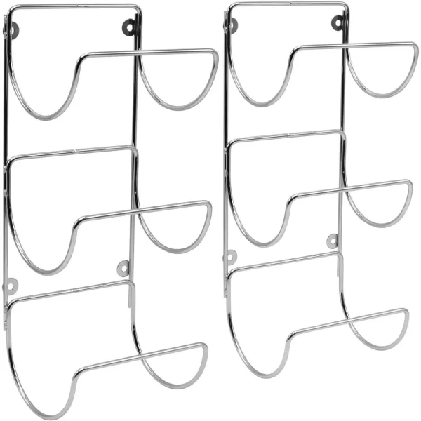 imageSorbus Towel Holder for Bathroom Wall  12 Level Wall Mounted Towel Rack Shelves for Rolled Bath Towels Washcloths Linen  Hanging Towel Racks for Bathroom Spa Salon Towel Storage OrganizerSilver