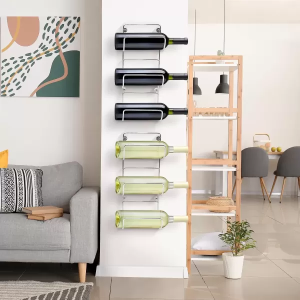 imageSorbus Towel Holder for Bathroom Wall  12 Level Wall Mounted Towel Rack Shelves for Rolled Bath Towels Washcloths Linen  Hanging Towel Racks for Bathroom Spa Salon Towel Storage OrganizerSilver