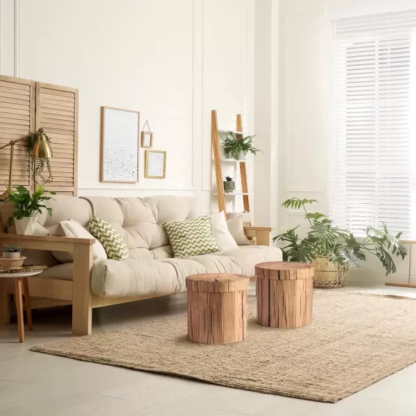 imageSorbus Tree Stump Stool Toy Storage Ottoman 15 Inch Fake tree stumps Log Stool Storage Artificial Tree Trunk Perfect Footstool Kids Toy Chest Rustic Log Cabin Decor Bench Pedestal Side End TableTree Stump