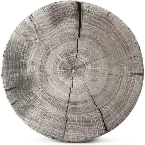 imageSorbus Tree Stump Stool Toy Storage Ottoman 15 Inch Fake tree stumps Log Stool Storage Artificial Tree Trunk Perfect Footstool Kids Toy Chest Rustic Log Cabin Decor Bench Pedestal Side End TableTree Stump  Gray