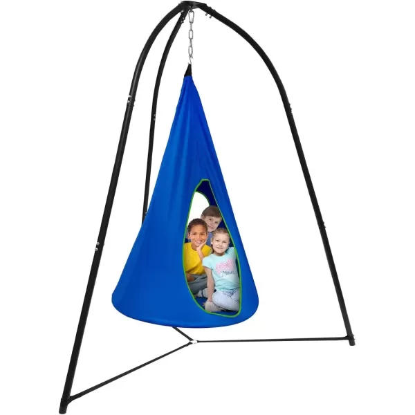 imageSorbus Tripod Hanging Chair Stand  330 lbs Capacity Heavy Duty Steel Sensory Swing Weather ampamp Rust Resistant  Adjustable Portable Hammock Stand for Lounger Saucer Air Porch IndoorOutdoor PatioBlack