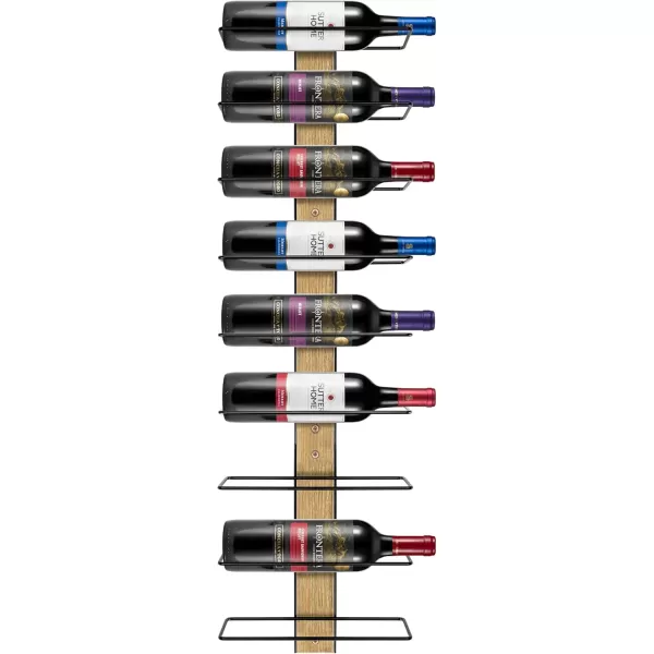 imageSorbus Wall Mounted Wine Glass Stemware Rack Set  Wire ampamp Wood Wine Rack Wall Mounted for Wine Glasses Champagne Glasses and Drinkware  Complete Your Home Bar ampamp Kitchen StorageMahogany