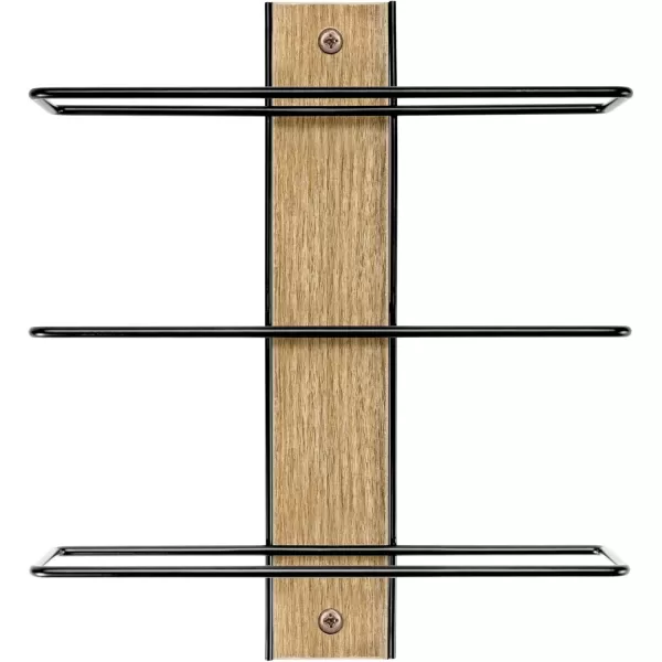 imageSorbus Wall Mounted Wine Glass Stemware Rack Set  Wire ampamp Wood Wine Rack Wall Mounted for Wine Glasses Champagne Glasses and Drinkware  Complete Your Home Bar ampamp Kitchen StorageMahogany