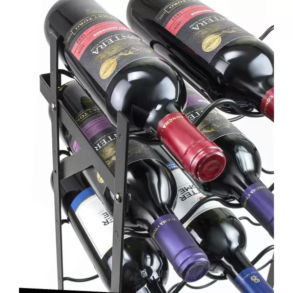 imageSorbus Wine Rack Freestanding Floor  Wine Bottle Holder Holds 75 Bottles of Wine  75 Bottle Capacity Wine Storage for Any Bar Wine Cellar Kitchen Dining Room150 Bottles