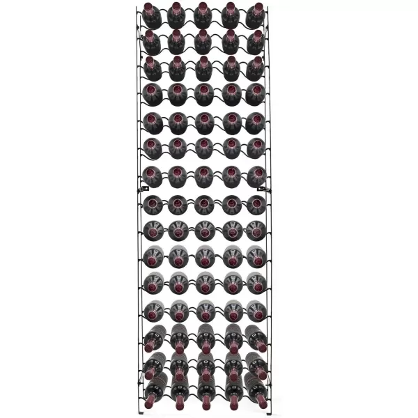imageSorbus Wine Rack Freestanding Floor  Wine Bottle Holder Holds 75 Bottles of Wine  75 Bottle Capacity Wine Storage for Any Bar Wine Cellar Kitchen Dining Room75 Bottles