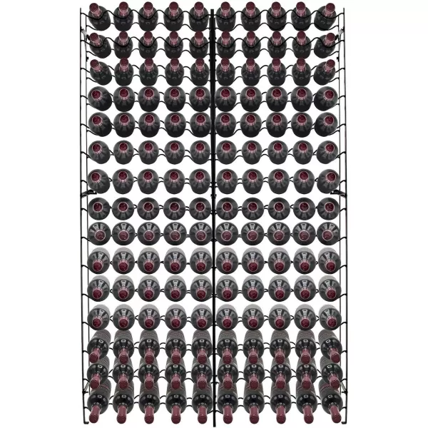 imageSorbus Wine Rack Freestanding Floor  Wine Bottle Holder Holds 75 Bottles of Wine  75 Bottle Capacity Wine Storage for Any Bar Wine Cellar Kitchen Dining Room150 Bottles