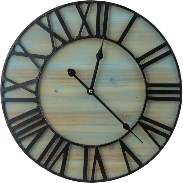 imageSorbus 16Inch Large Wall Clock  Centurian Roman Numeral Style  Modern Home Decor  Metal Wood Decorative Analog Clock