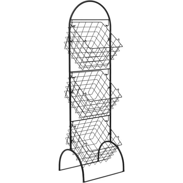 imageSorbus 3Tier Metal Wire Market Basket Storage Stand for Fruit Vegetables Snacks Toiletries Tiered Floor Standing Fruit Basket for Kitchen Bathroom Organization Adjustable 3 Tiers Fruit Stand
