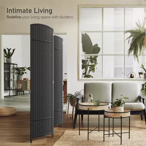imageSorbus 6 Panel Room Divider 6 ft Tall  Privacy Screen Extra Wide Double Hinged Panels Mesh HandWoven Design Partition Room Dividers and Folding Privacy Screens Wall Divider for Room SeparationGrey