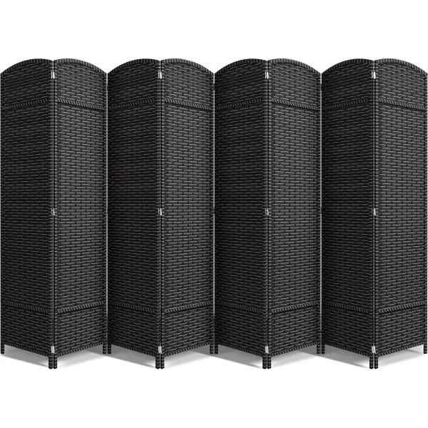 imageSorbus 6 Panel Room Divider 6 ft Tall  Privacy Screen Extra Wide Double Hinged Panels Mesh HandWoven Design Partition Room Dividers and Folding Privacy Screens Wall Divider for Room SeparationGrey White