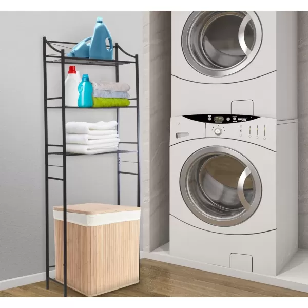 imageSorbus Bathroom Storage Shelf Over Toilet Space Saver Freestanding Shelves for Bath Essentials Planters Books etc