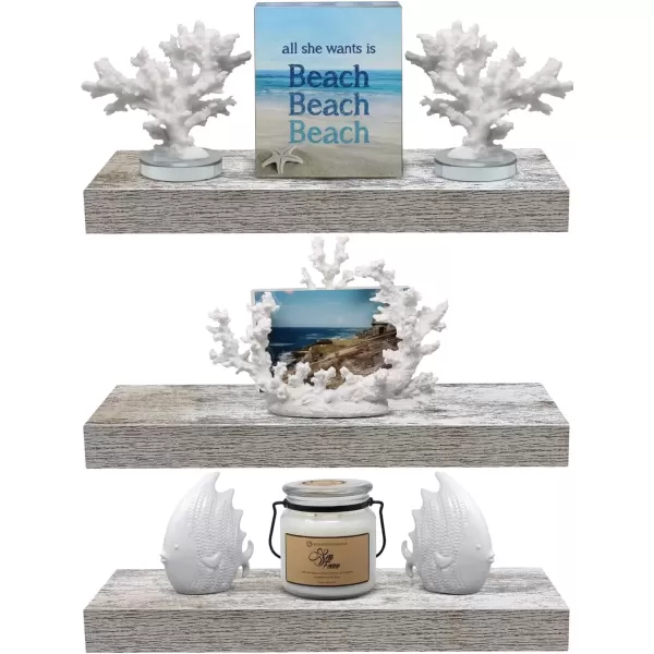 imageSorbus Floating Shelves  2 Pack 24 X 9 Inch Rustic Blue Wall Shelves for Bedroom Kitchen Living Room Bathroom Shelves Home Decor  Extra Long Floating Shelf for Trophy Books Frames Toilet PaperRustic
