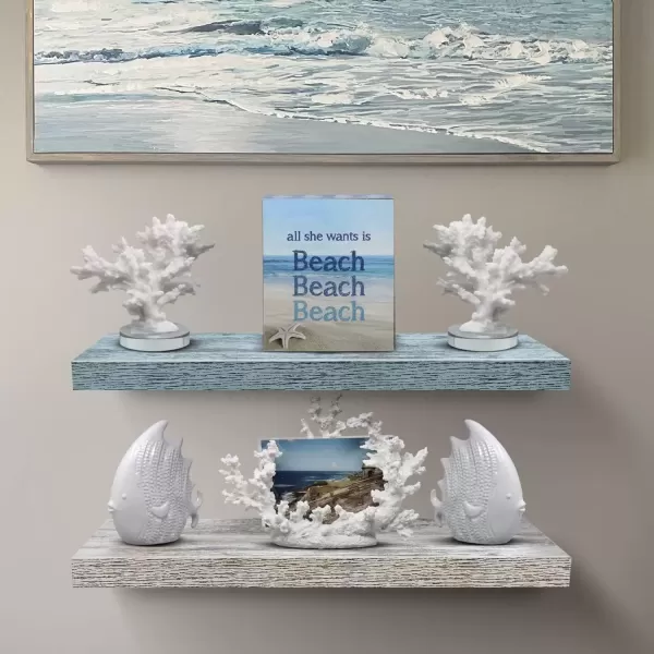 imageSorbus Floating Shelves  2 Pack 24 X 9 Inch Rustic Blue Wall Shelves for Bedroom Kitchen Living Room Bathroom Shelves Home Decor  Extra Long Floating Shelf for Trophy Books Frames Toilet PaperBlueRustic