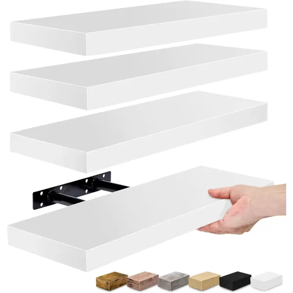imageSorbus Floating Shelves for Wall Bathroom Shelves Wall Mounted for Kitchen Bedroom Bathroom Storage Over Toilet Hanging Book Shelf for Wall Home Decor Living Room Grey 3 PackWhite