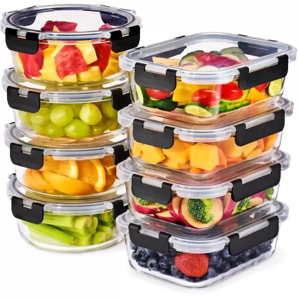imageSorbus Glass Meal Prep Containers Dishwasher and Oven Safe Reusable Meal Prep Containers Freezer Safe Glass Food Storage Containers with Airtight Lids