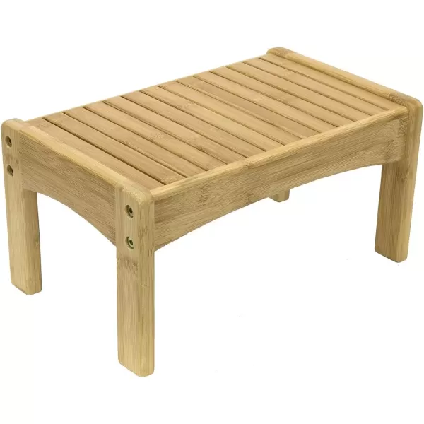 imageSorbus Small Bamboo Step Stool NewImproved Design Great Foot Rest Stool ampamp Potty Training Stool for Kids Toddlers