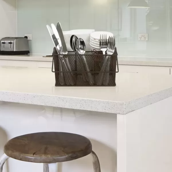 imageSorbus Utensil Caddy  Silverware Napkin Holder and Condiment Organizer  MultiPurpose Steel Mesh CaddyIdeal for Kitchen Dining Entertaining Tailgating Picnics and much more SilverBrown