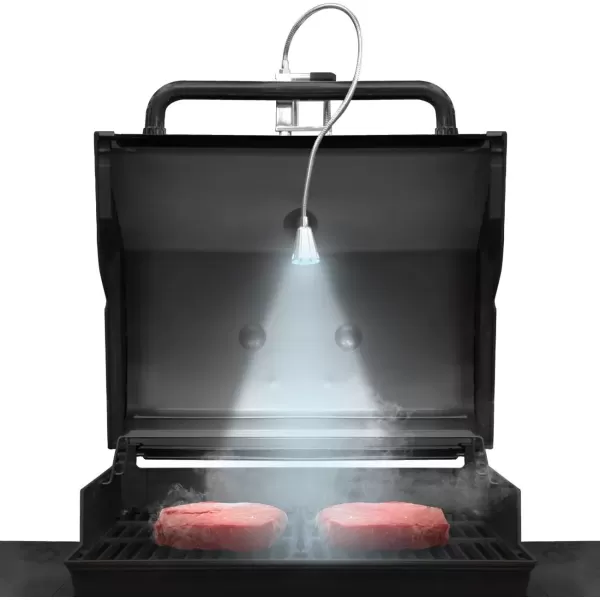 imageBBQ Grill Lights Magnetic Base SuperBright LED Lights360 Degree Flexible Gooseneck Weather Resistant Task Lighting Barbecue Grilling 122 inch