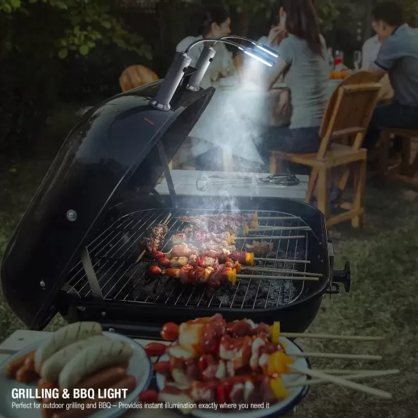 imageBBQ Grill Lights Magnetic Base SuperBright LED Lights360 Degree Flexible Gooseneck Weather Resistant Task Lighting Barbecue Grilling 2