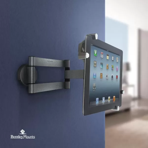 imageMatney Universal Tablet Wall Mount Holder  Adjustable Swivel Arm 360 Rotating HandsFree Flexible Viewing  Fits 225quot to 11quot TabletPhone in Home Kitchen Office Bedroom