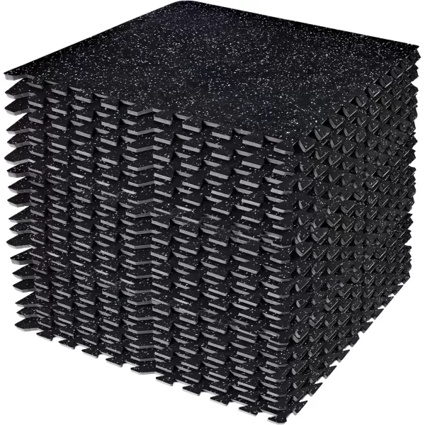 imageSivan Fitness 12quot Thick Rubber Top HighDensity EVA Foam Gym Flooring for Home Gym  48 Sq Ft Exercise Mat Tiles for Workout Yoga MMA Heavy Exercise Equipment Mat  12 Interlocking Gym Floor MatBlue