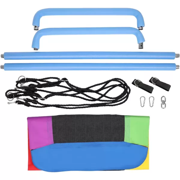 imageSorbus 60quot Saucer Swing for Kids  700lbs Big Platform Swing Tree Glider Therapy Swing for Kids Adjustable Ropes ampamp Durable Swing Seat Trampoline Net Swing for Swing SetBackyardIndoorOutdoorGiftRectangle Surf Swing