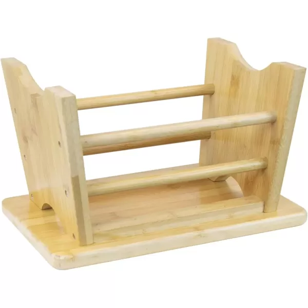 imageSorbus Bamboo Step Stool  Small Wooden Stool Bed Stool for Seniors Bedside Footrest ampamp Potty Training Stool for Kids Toddlers Adults Kitchen Bathroom Up to 300 Lbs Non Slip Milking Wood Stool