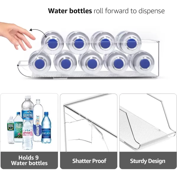 imageSorbus Can Dispenser for Refrigerator  12 Can Fridge organizer Rotation System Rack  Clear Soda Can Organizer for Refrigerator Freezer ampamp Pantry  Great for Kitchen Organization ampamp Storage 2Pack2 Pack
