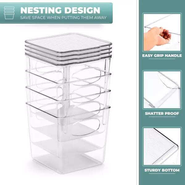 imageSorbus Small Plastic K Cup Storage Bins  Nespresso Pods Holder Vertuo Pod Holder Kitchen Organization Pantry Storage Fridge Organizer  K Cup Organizer for Nespresso Accessories 8 pack8 Pack